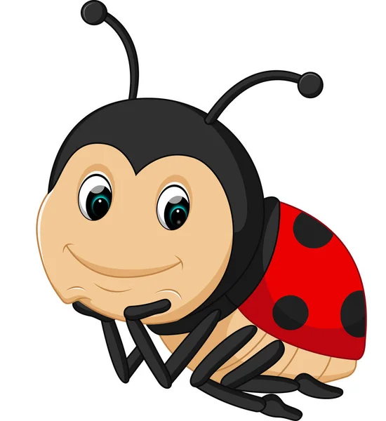 Cute ladybug cartoon — Stock Vector