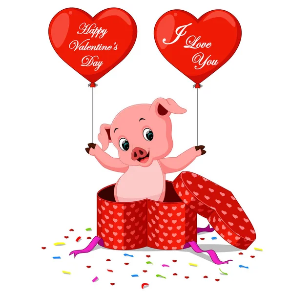 Desenhos animados de porco bonito —  Vetores de Stock