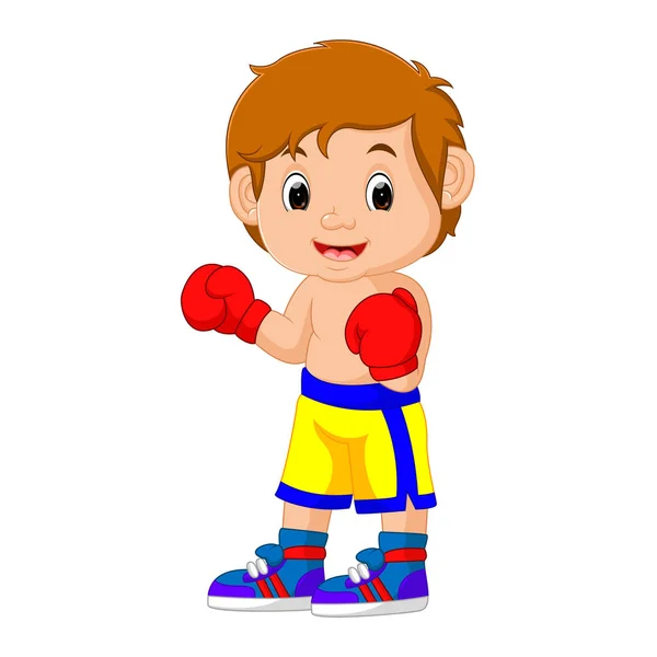 Vector illustration of boxing — Stock Vector