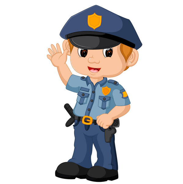young policeman cartoon
