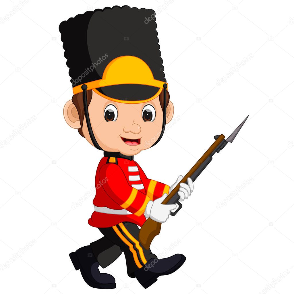 British guardsman cartoon