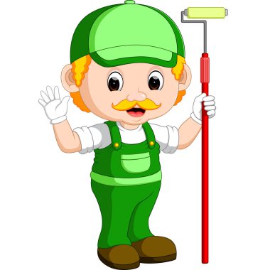 Profesyonel ressam çizgi film