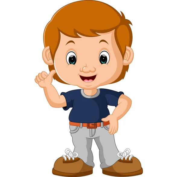 Cute boy cartoon — Stock Vector