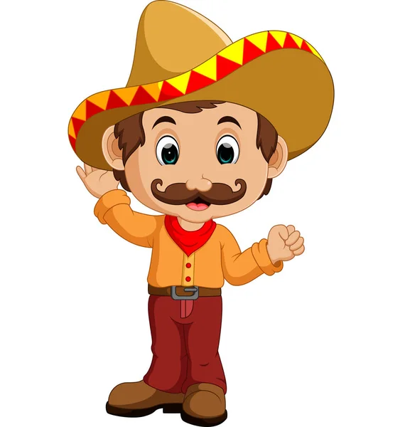 Mexikanische Zeichentrickfigur — Stockvektor