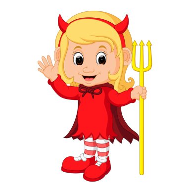 şirin şeytan kız çizgi film