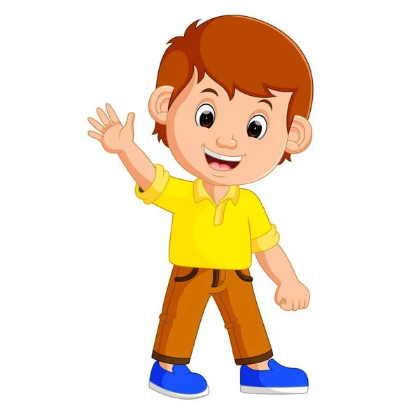 Cute boy cartoon — Stock Vector