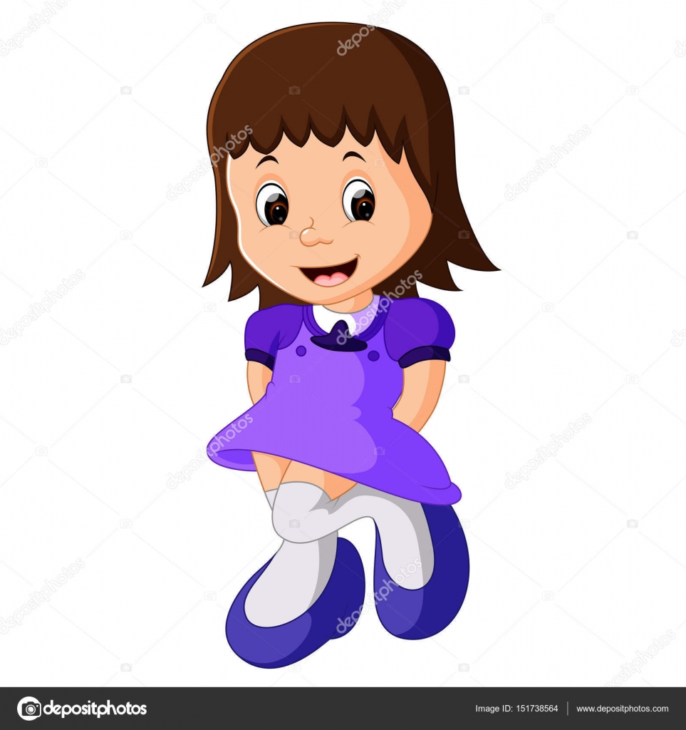 Little girl cartoon Vector Art Stock Images | Depositphotos Little girl cartoon Vector Art Stock Images | Depositphotos