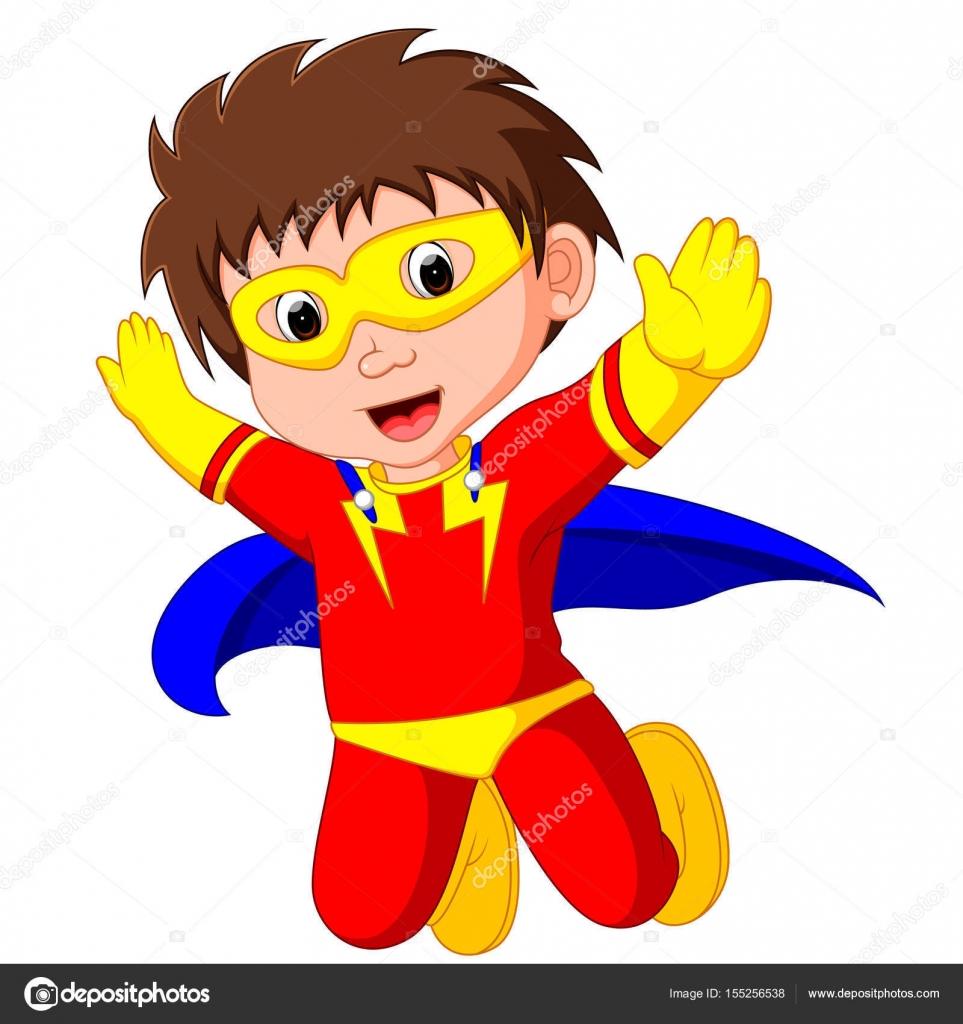 Vetor de desenho animado de personagem de menino de fogo de super-herói  ilustração em um fundo branco