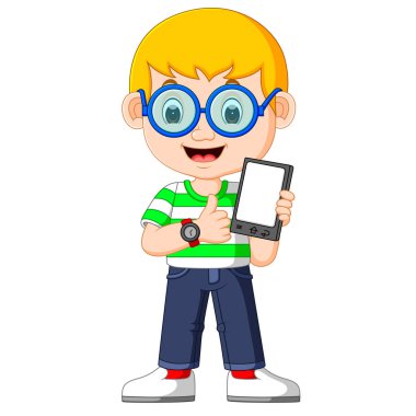 bir çocuk bir tablet kullanma