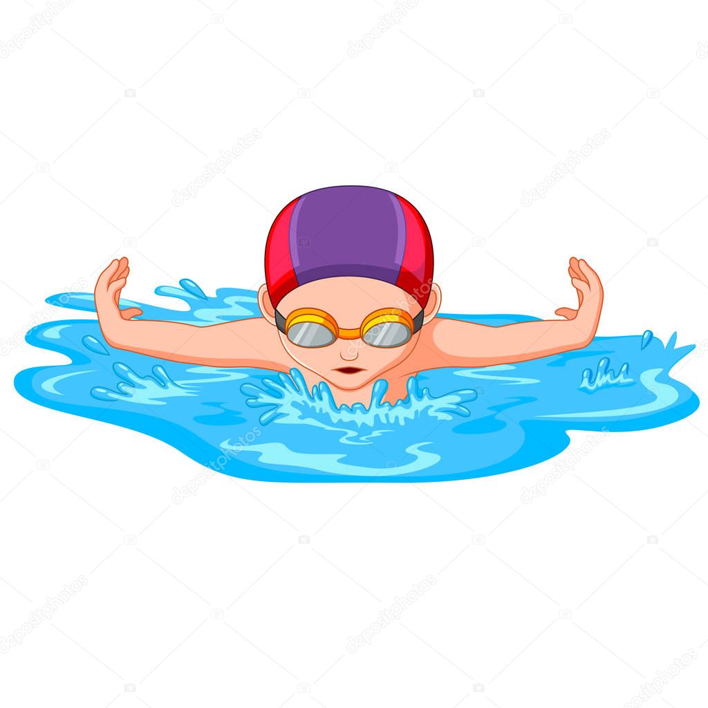 swimmers during swimming for sport competition