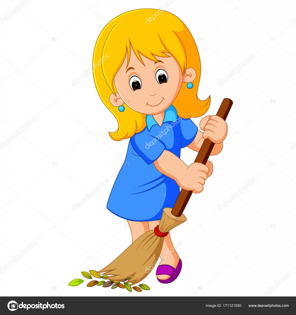 depositphotos_171121550 stock illustration young girl sweeping