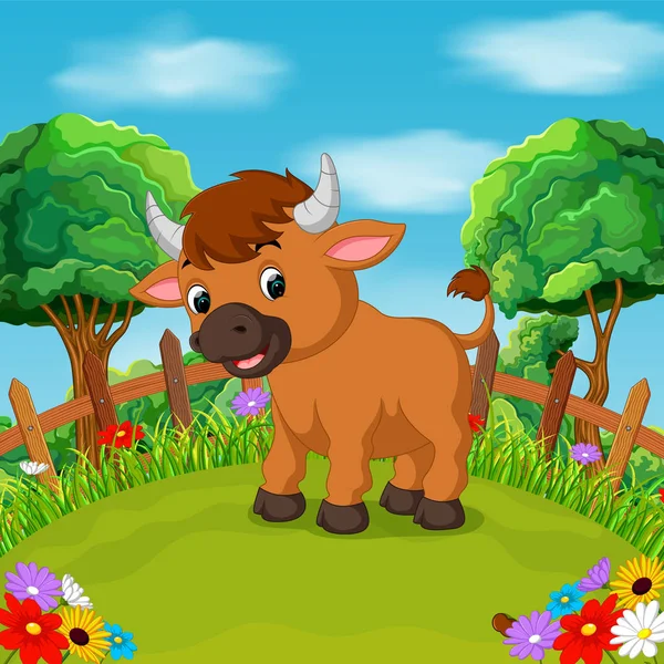 Un toro de dibujos animados feliz con una flor imágenes de stock de arte vectorial | Depositphotos Un toro de dibujos animados feliz con una flor imágenes de stock de arte vectorial | Depositphotos