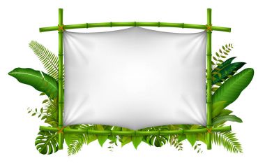 bambu yapılmış boş çerçeve