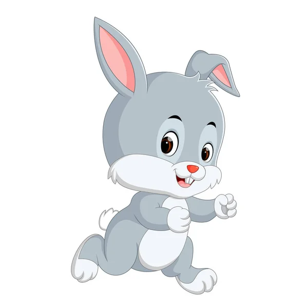 Lindo Bebé Conejo Dibujos Animados — Vector de stock