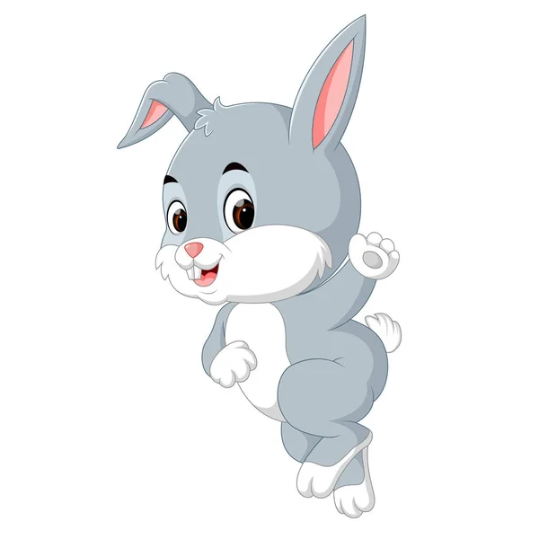 Ilustración Dibujos Animados Lindo Conejo — Vector de stock