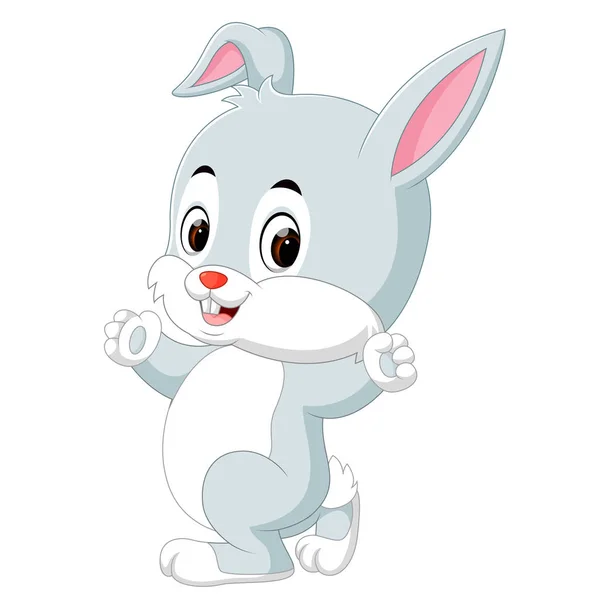 Illustrazione Carino Coniglio Cartone Animato — Vettoriale Stock