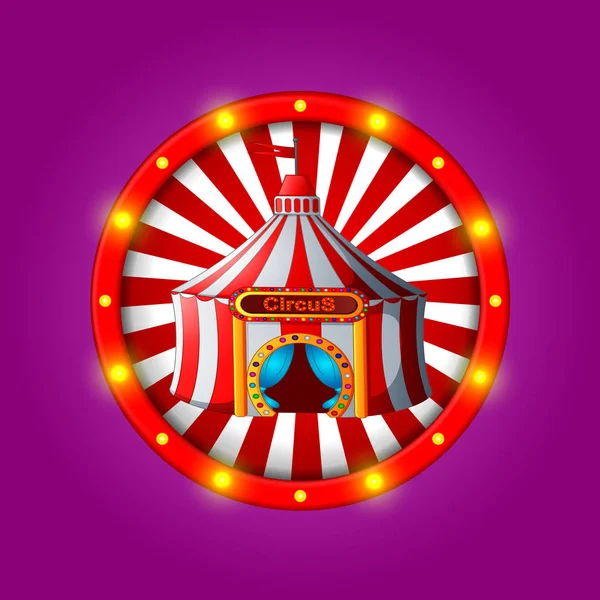 Circus Banner Met Heldere Bollen — Stockvector