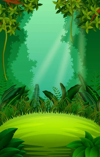 Bosque Limpio Verde — Vector de stock