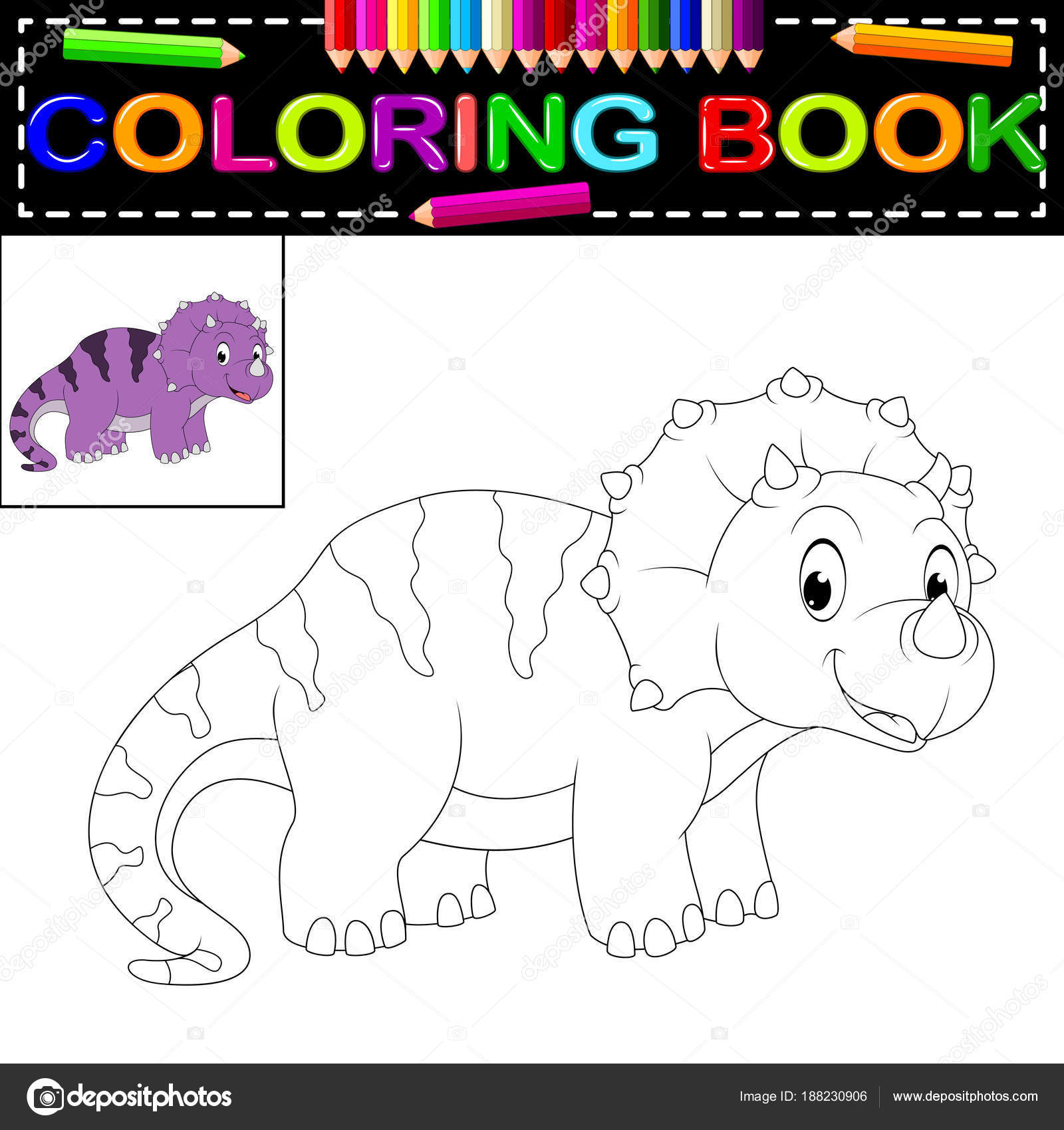 Livro Digital para Colorir Dinossauro Aprendendo o Alfabeto