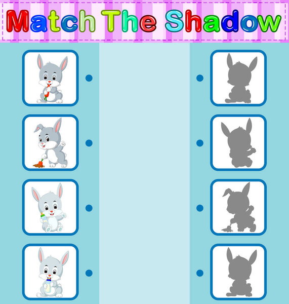 Найти правильную тень кролика
