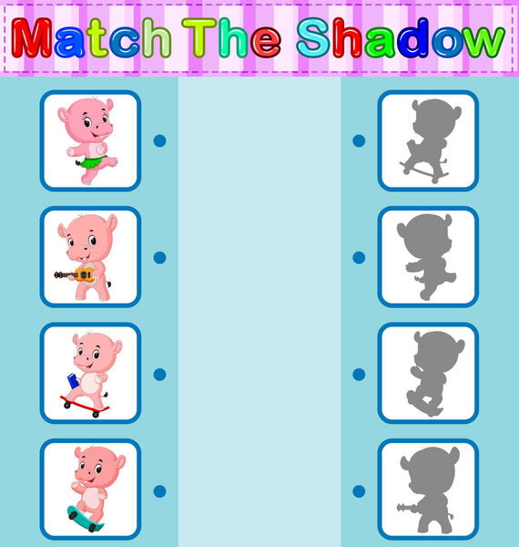 Найти правильную тень бегемота
