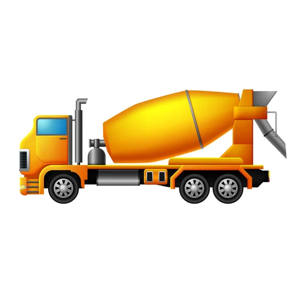Cement Mixer Truck Illustration — Stock Vector