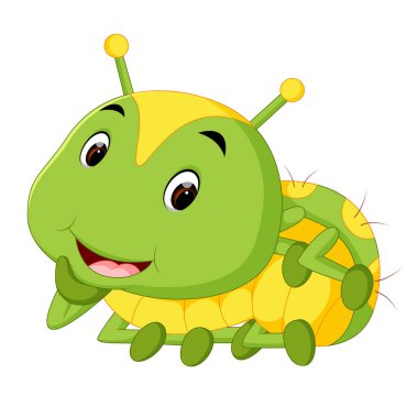 Yeşil tırtıl çizgi film