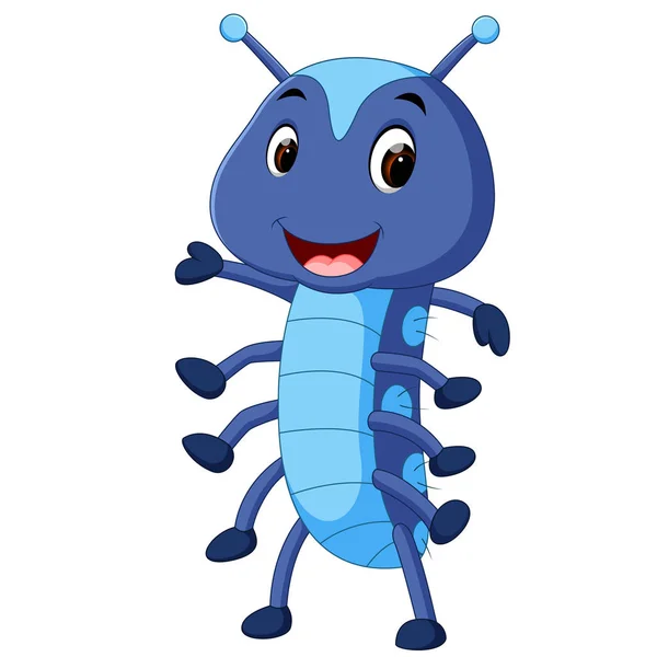 귀여운 애벌레 — 스톡 벡터
