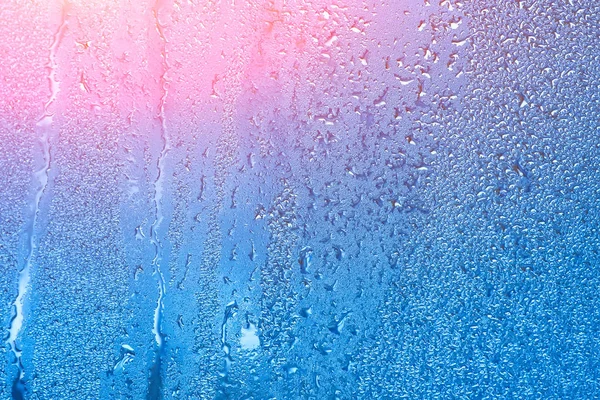 Fond naturel avec condensation sur les fenêtres, humidi élevé — Photo
