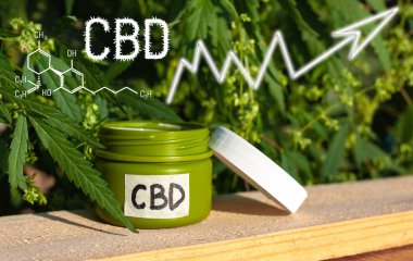 Cbd Cannabidiol formülünün kenevir kremi. İş Marihuana Le