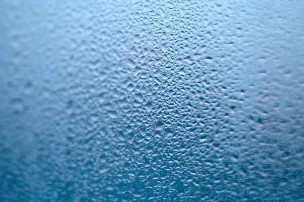 Gotas de vapor condensado, gotas de agua. Detalle de cerca de hydru — Foto de Stock