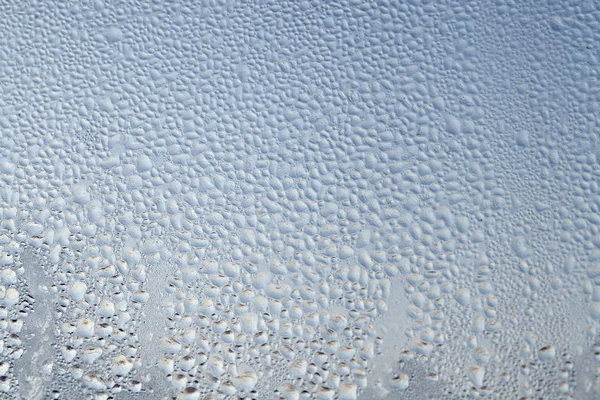 Textur gefrorener Tropfen kondensierten Dampfes — Stockfoto