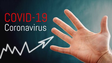 Görüntü: COVID-19 virüsü. Coronavirus Covid-19 salgını. Pandemik sağlık riski konsepti. Corona virüsünün dünyaya yayılması