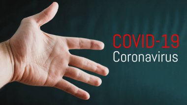 Covid-19 ve Coronavirus, Virüs el konsepti. Önce ellerini yıka. Covid19 koronavirüs ve pandemik virüs belirtileri