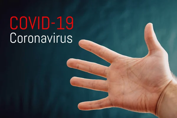 Coronavirus Covid Salgını Önleme Sabunla Sıcak Suyla Ellerini Yıka Ovalayarak — Stok fotoğraf