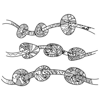 Bu resmi renklendir. Karalama tasarımı boyama sayfası yetişkin. Doodle, el çizimi, zen sanatı, anti stres.