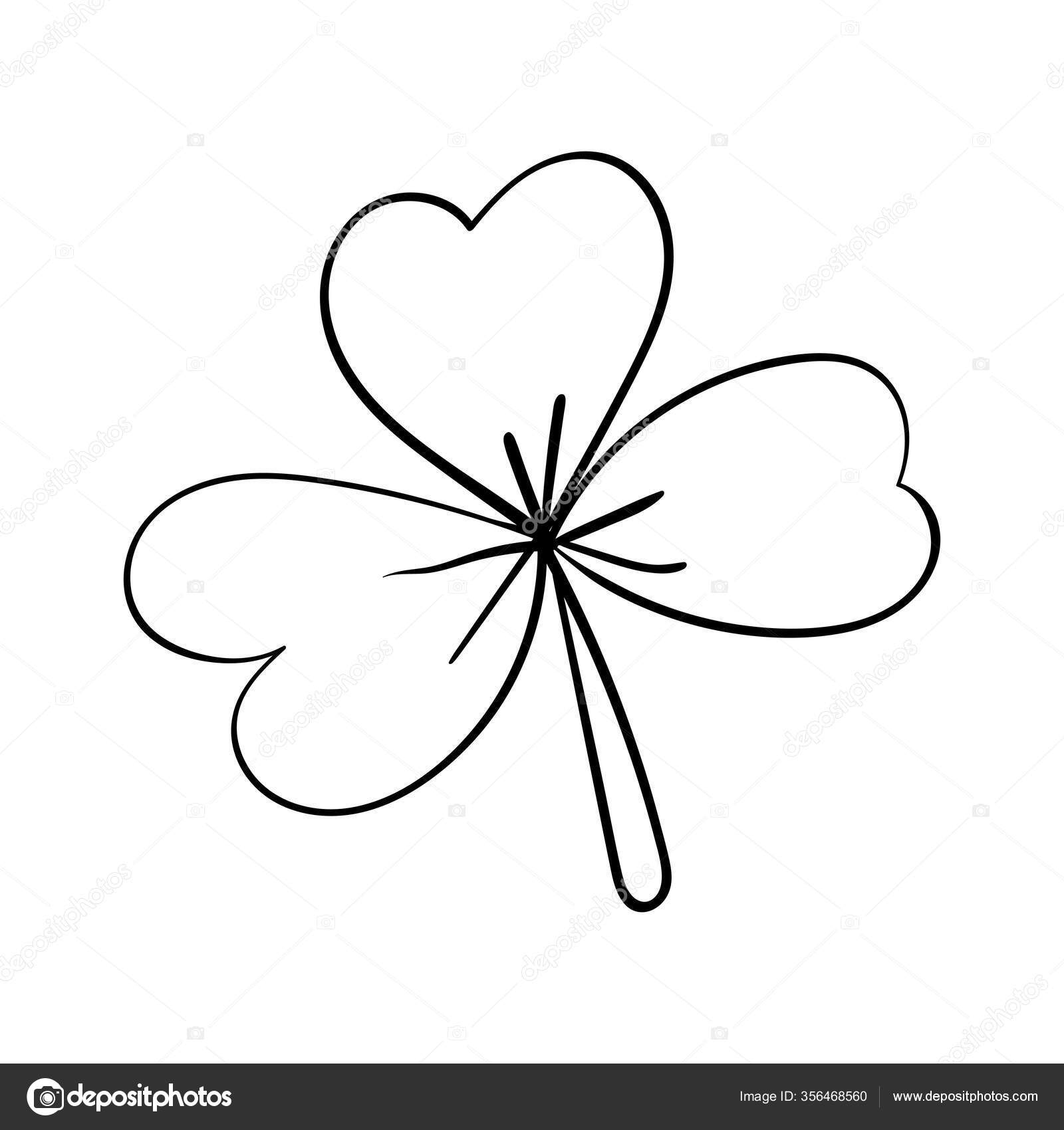 12 Cute Four Leaf Clover Printable Templates (FREE!) - Cassie Smallwood, image size:1600x1700
