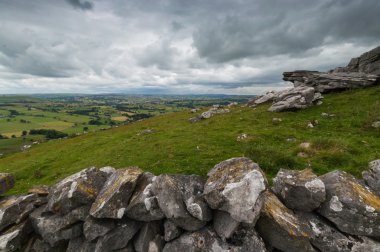 Taş duvar Wolfscote Hill