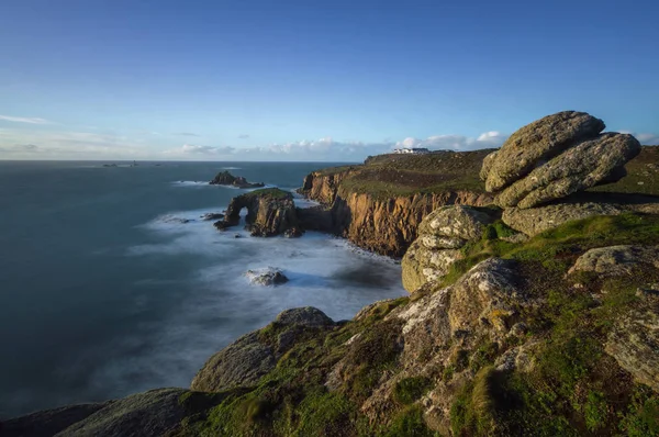 Felskante bei Sennen, Kornwand — Stockfoto