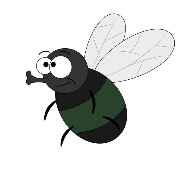 Divertida mosca de dibujos animados — Archivo Imágenes Vectoriales