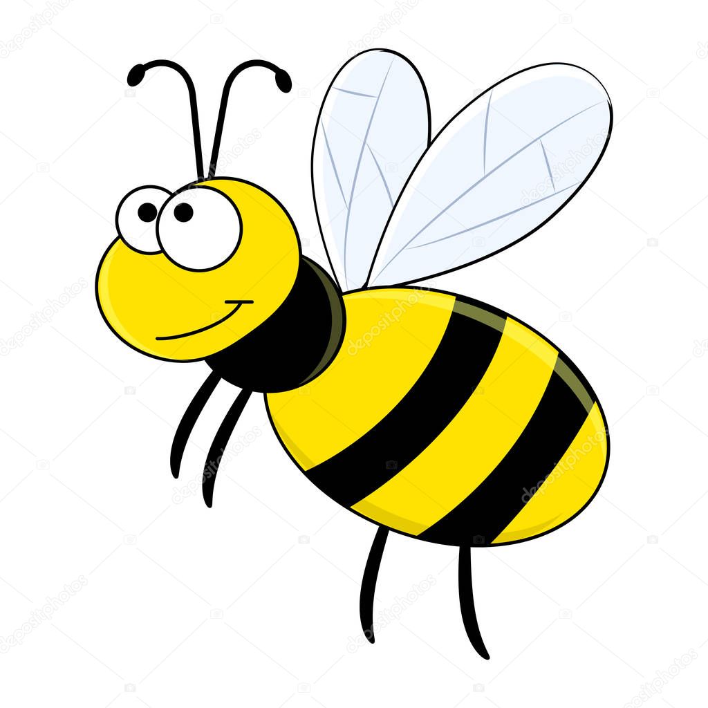 Cute cartoon bee.