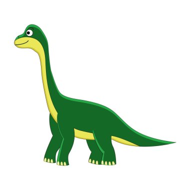Sevimli çizgi brachiosaurus. 