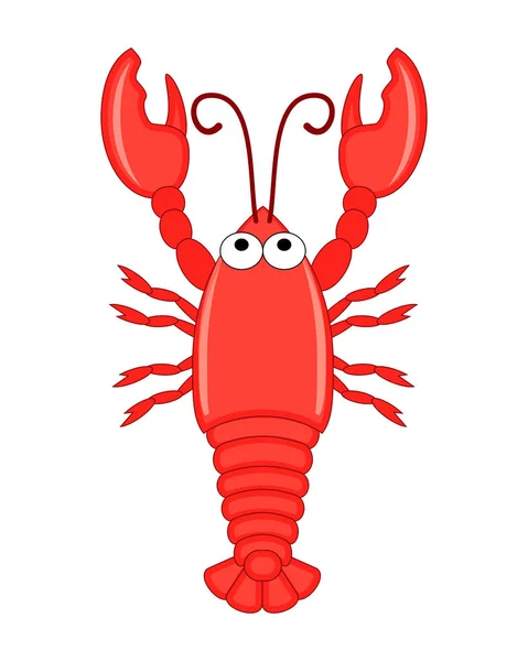 Cartoon lobster waving — Stock Vector © tigatelu #72456943