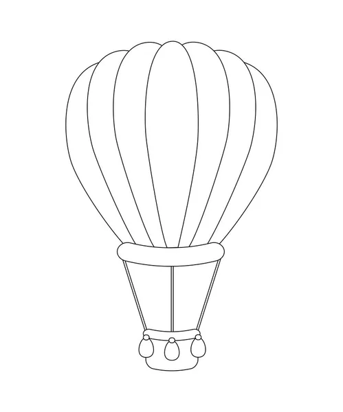 Globo de dibujos animados incoloro. Ilustración vectorial aislada en — Vector de stock