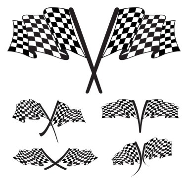 racing flag illustration vector clipart