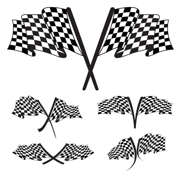 Race vlag illustratie vector — Stockvector