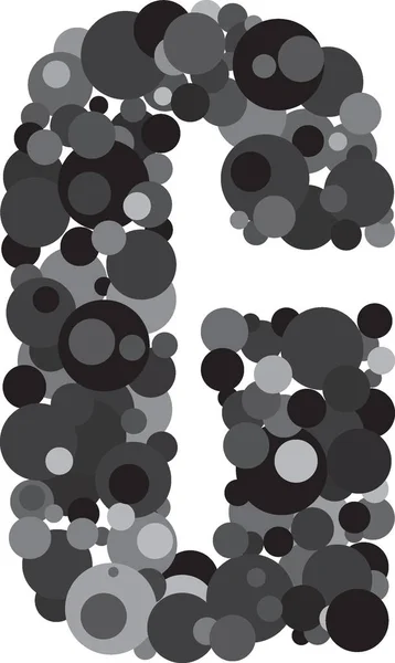 Abeceda bubliny G ilustrace — Stockový vektor