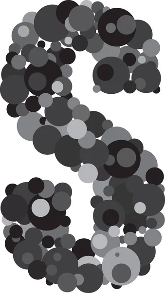 Abeceda bubliny S ilustrace — Stockový vektor