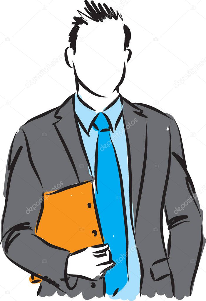 business man vector illustration
