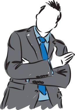 iş adamı vektör hareket illüstrasyon